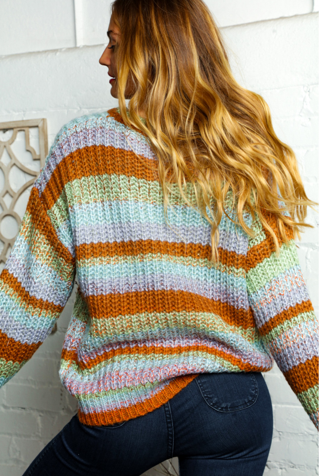 bubble sleeve sweater